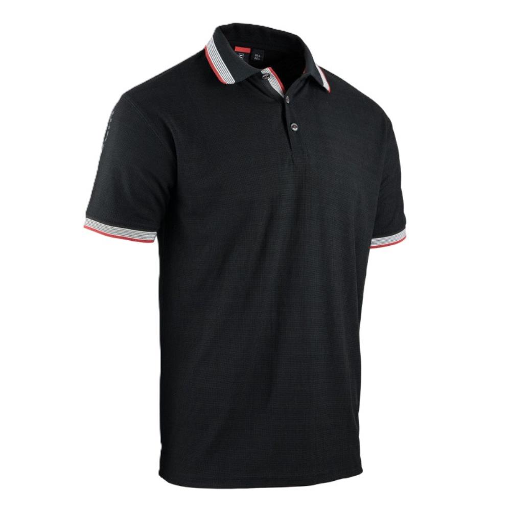 POLO MANCHES COURTES SOCCER NOIR