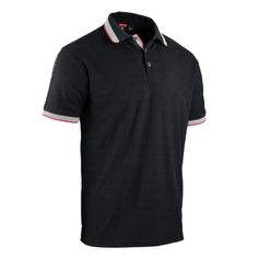 POLO MANCHES COURTES SOCCER NOIR