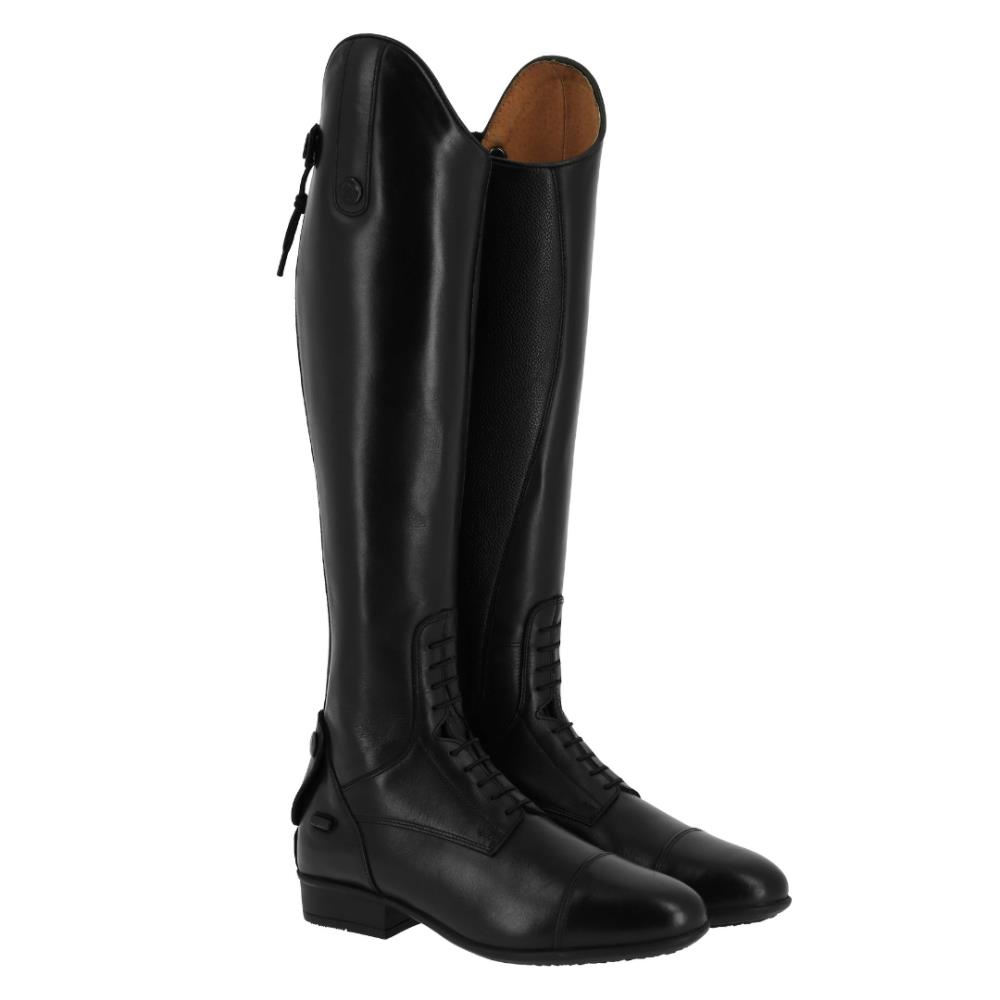 BOTTES CUIR LACET NOIR