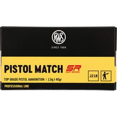BALLES 22LR PISTOL MATCH SR 2.6G
