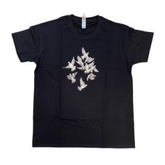 TEE SHIRT VOL DE PALOMBES NOIR