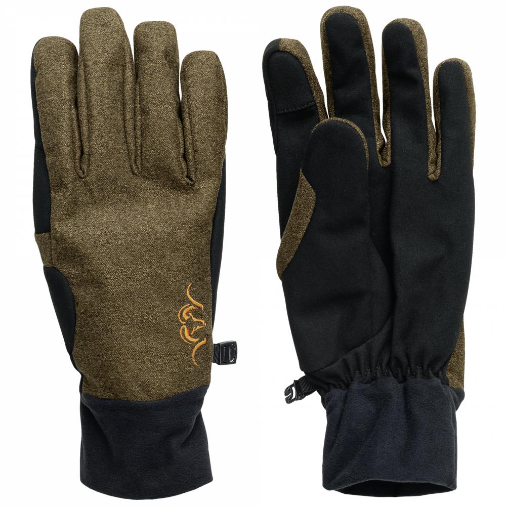 Gants en Cuir d'Agneau Marron Orange Nuage Doublés Soie