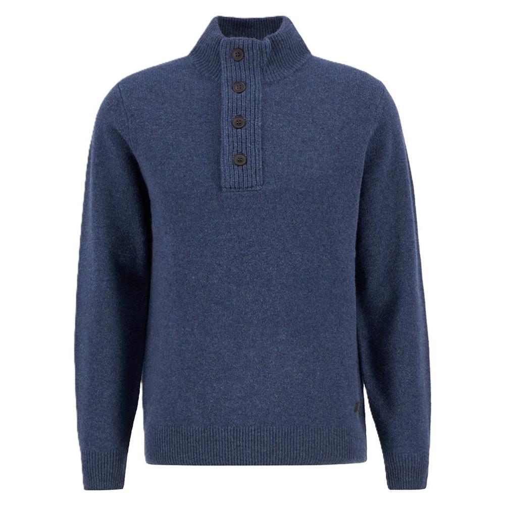 Pull Design Essentials PULL DEMI ZIP ESSENTIAL INDIGO - BARBOUR | Terres & Eaux